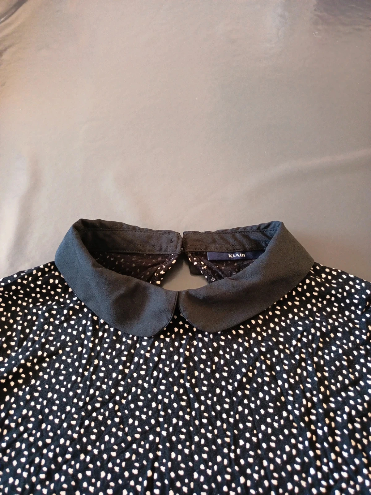 Top negro y blanco con cuello – photo 3
